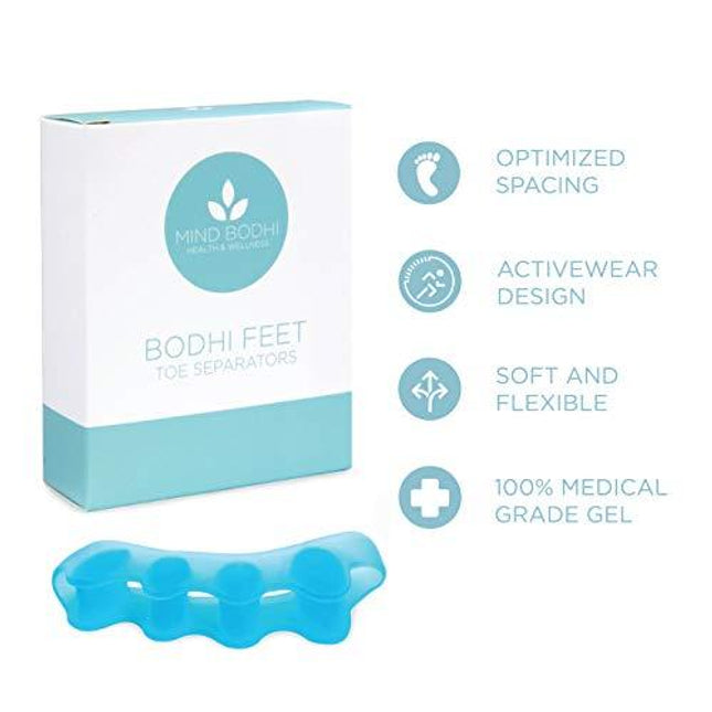 Mind Bodhi Toe Separators: Correcting Bunions and Restoring Toes to Their Original Shape (For Men and Women, Toe Spacers, Bunion Corrector) - Blue - Daily Products Club