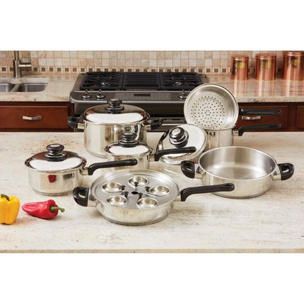 17pc Stainless Steel Cookware Set - Daily Products Club