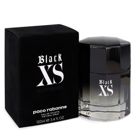 Black XS by Paco Rabanne Eau De Toilette Spray (2018 New Packaging) 3.4 oz (Men)